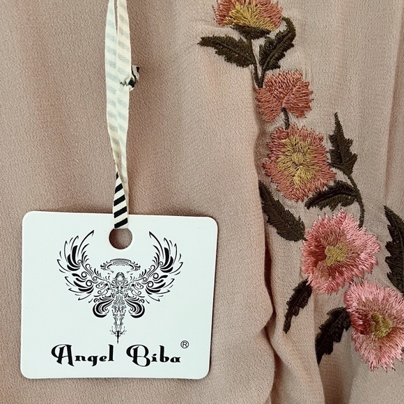 ANGEL BIBA Floral Embellished Fit and Flare Mini Dress Size 8 NWT - Picture 11 of 16